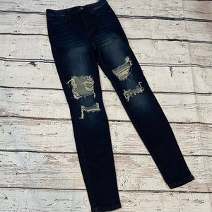 CELLO Jeans Skinny Distressed Dark Wash-7 (jrs)